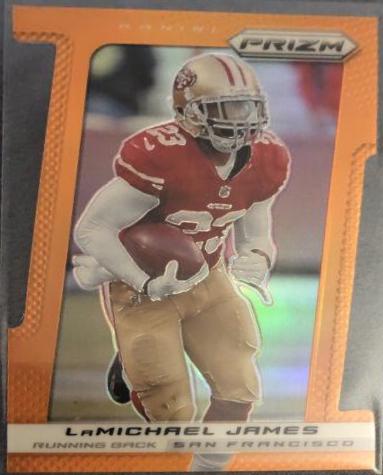 LaMichael James [Orange Die Cut Prizm] #187