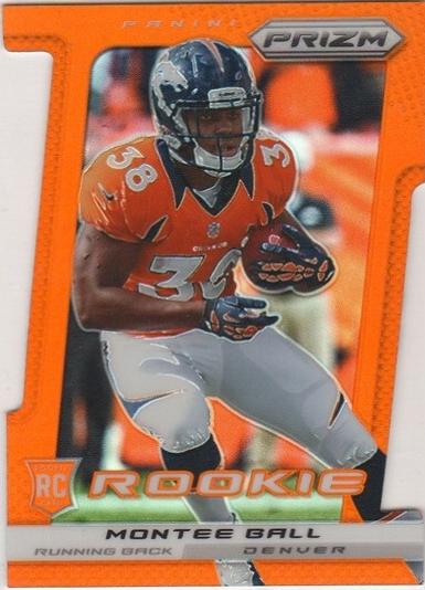 Montee Ball [Orange Die Cut Prizm] #273