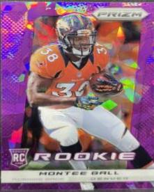 Montee Ball [Purple Cracked Ice Prizm] #273