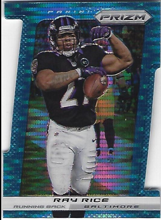 Ray Rice [Light Blue Die Cut Prizm] #4