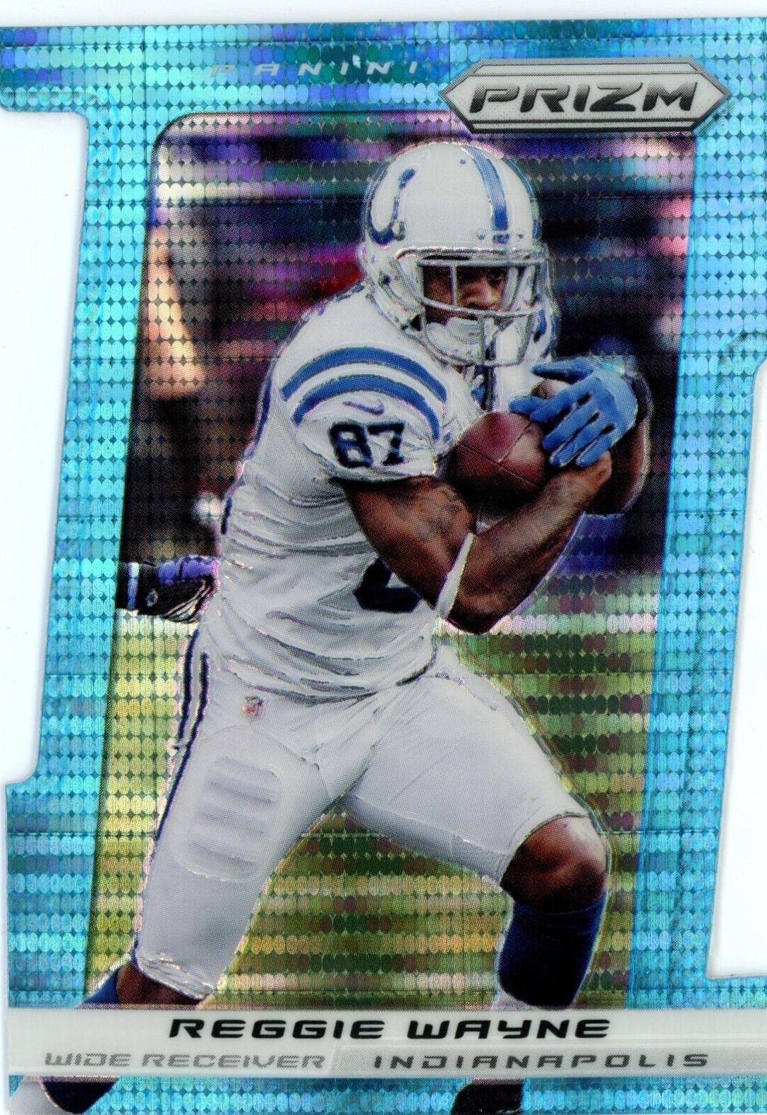 Reggie Wayne [Light Blue Die Cut Prizm] #34