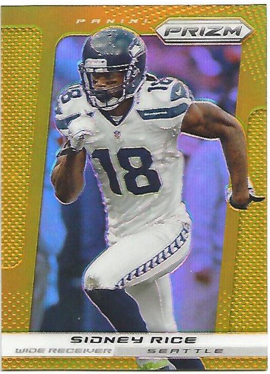 Sidney Rice [Gold Prizm] #191