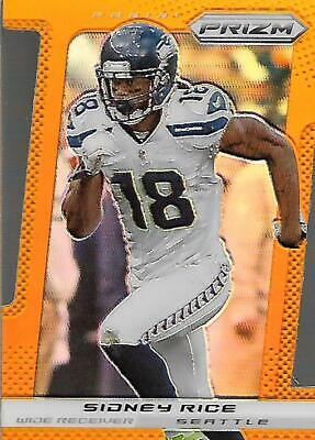 Sidney Rice [Orange Die Cut Prizm] #191