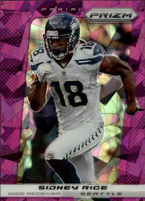 Sidney Rice [Purple Cracked Ice Prizm] #191