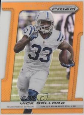 Vick Ballard [Orange Die Cut Prizm] #36