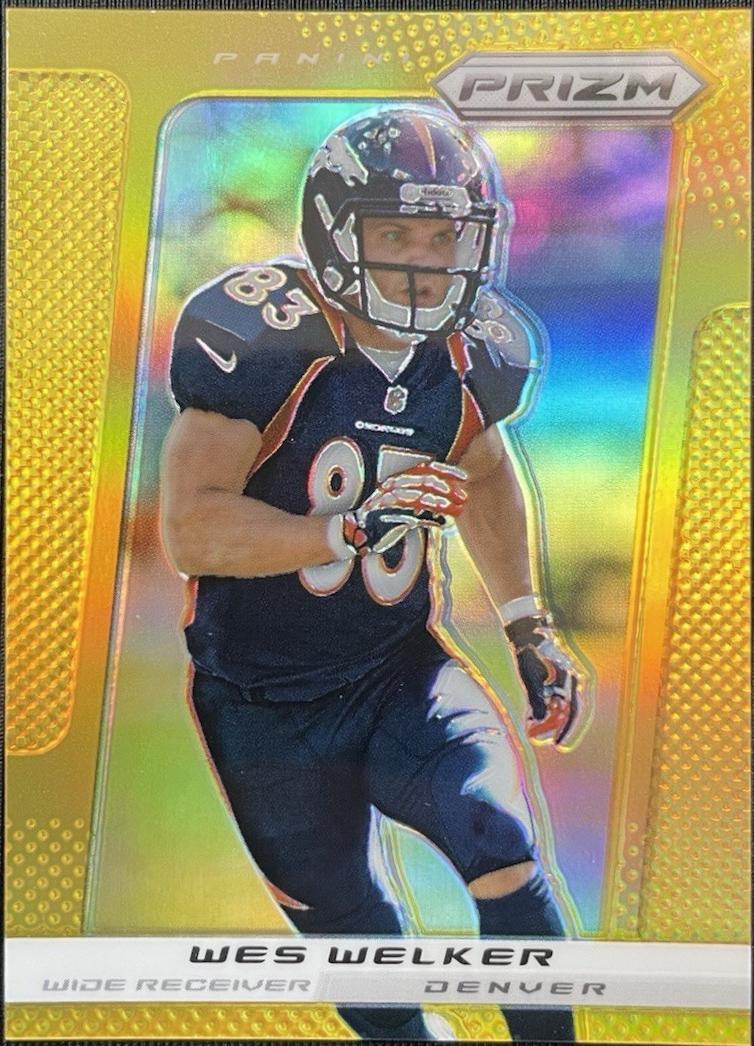 Wes Welker [Gold Prizm] #79