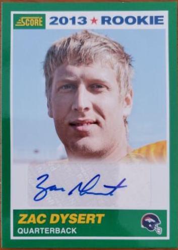Zac Dysert [Autograph] #438