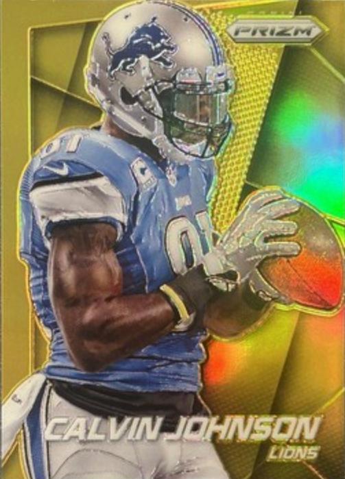Calvin Johnson [Gold Prizm] #65
