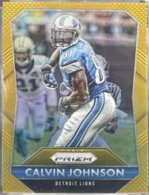 Calvin Johnson [Gold Prizm] #81