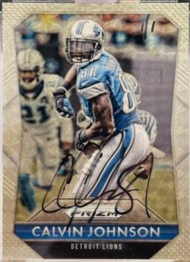 Calvin Johnson [Gold Vinyl Prizm] #81
