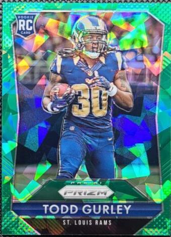 Todd Gurley [Running Green Crystal Prizm] #291