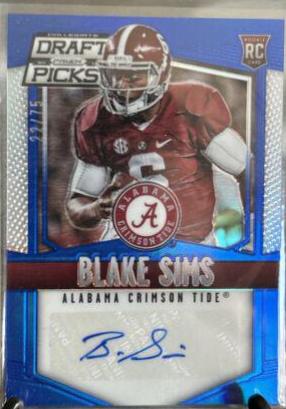 Blake Sims [Autograph Blue Prizm] #161
