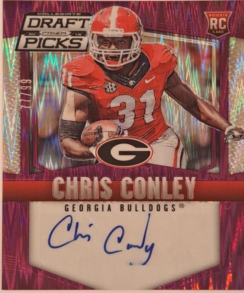 Chris Conley [Autograph Purple Flash Prizm] #184