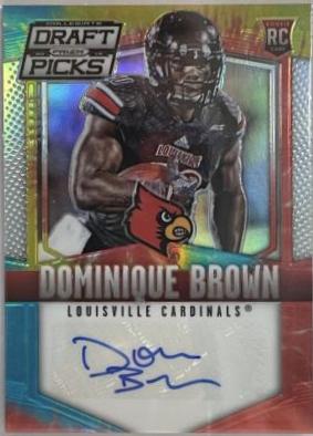 Dominique Brown [Autograph Tie Dyed Prizm] #180