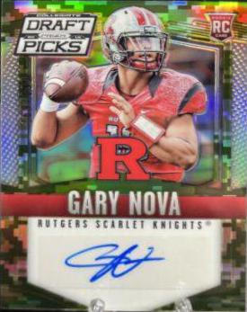 Gary Nova [Autograph Camo Prizm] #185