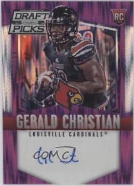 Gerald Christian [Autograph Purple Flash Prizm] #187