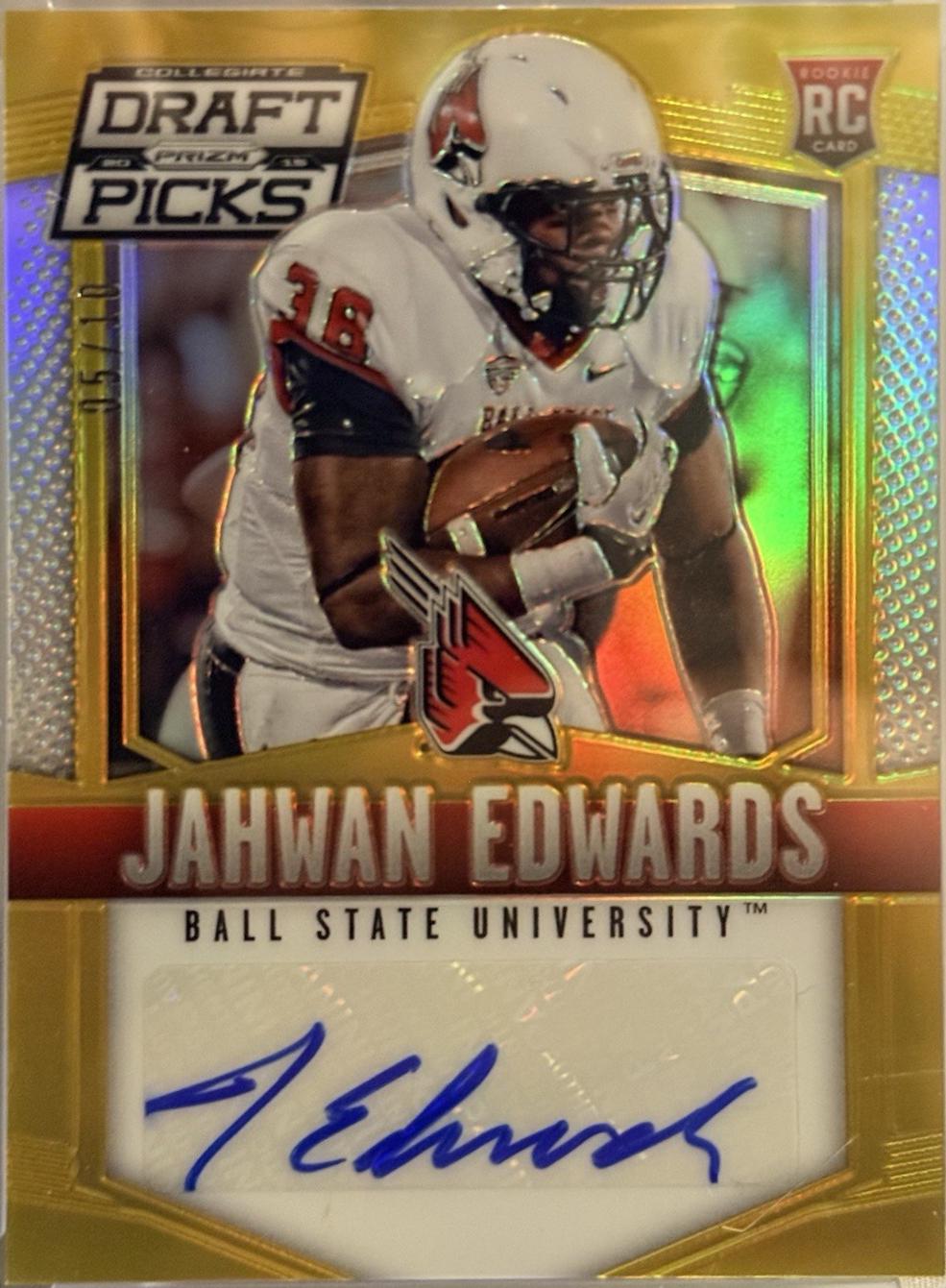Jahwan Edwards [Autograph Gold Prizm] #193