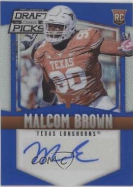 Malcom Brown [Autograph Blue Prizm] #217