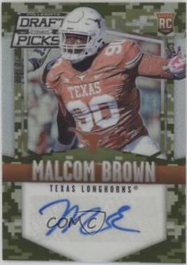 Malcom Brown [Autograph Camo Prizm] #217