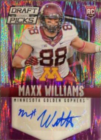Maxx Williams [Autograph Purple Flash Prizm] #142