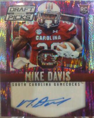Mike Davis [Autograph Purple Flash Prizm] #133