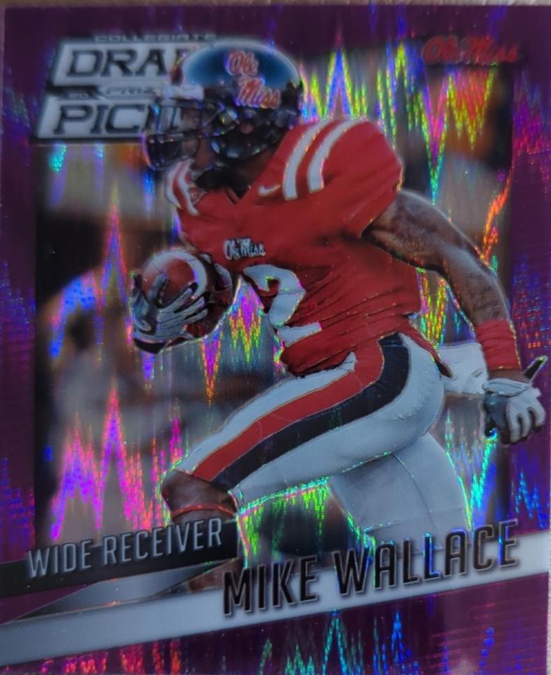 Mike Wallace [Purple Flash Prizm] #75