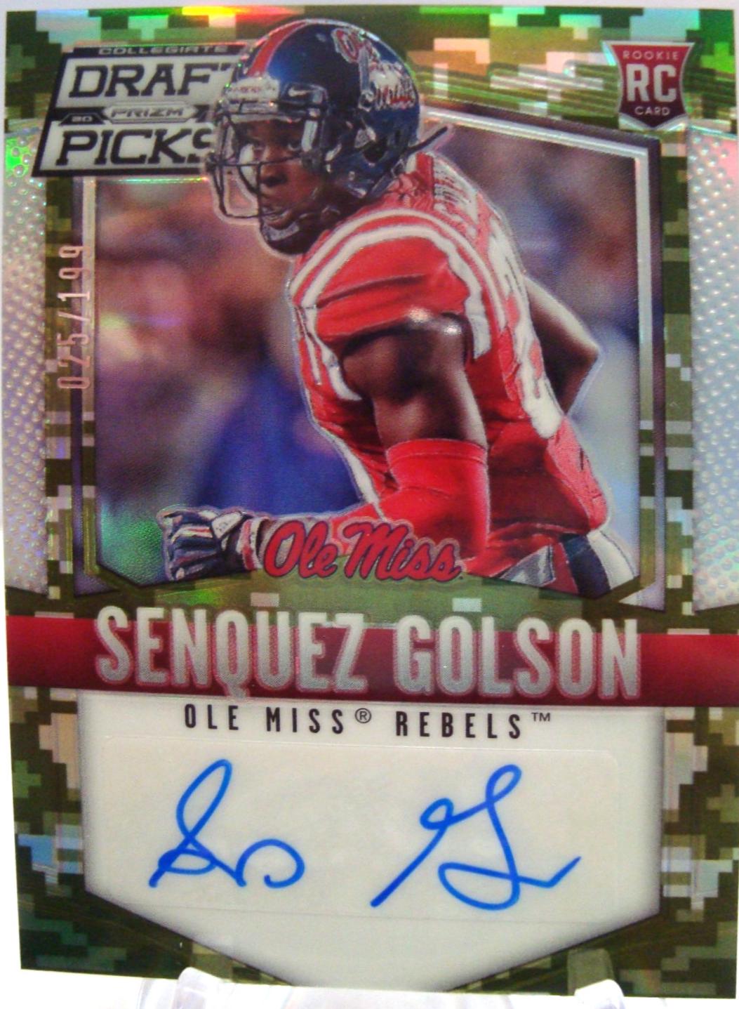 Senquez Golson [Autograph Camo Prizm] #237
