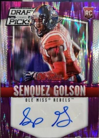 Senquez Golson [Autograph Purple Flash Prizm] #237