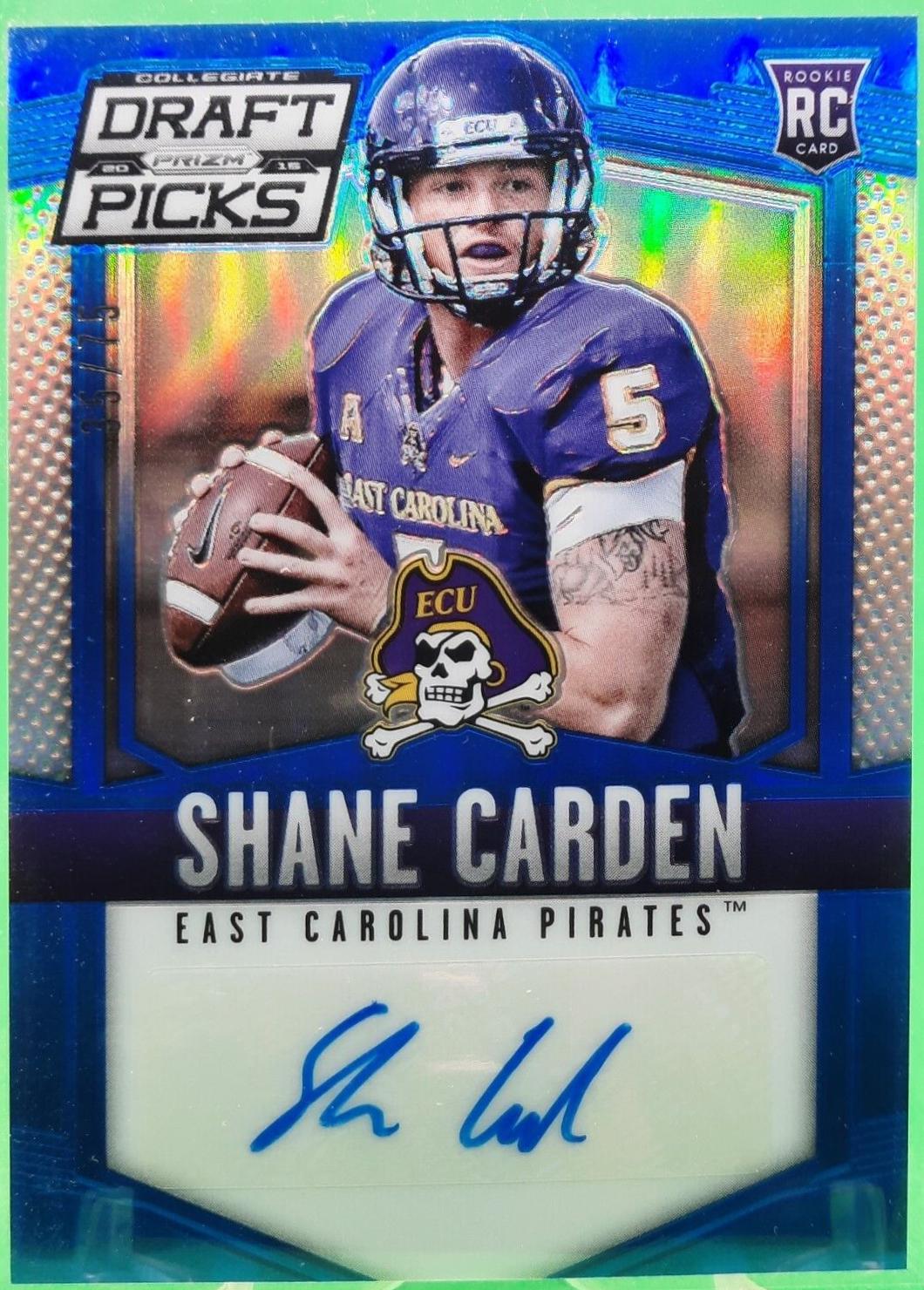 Shane Carden [Autograph Blue Prizm] #139