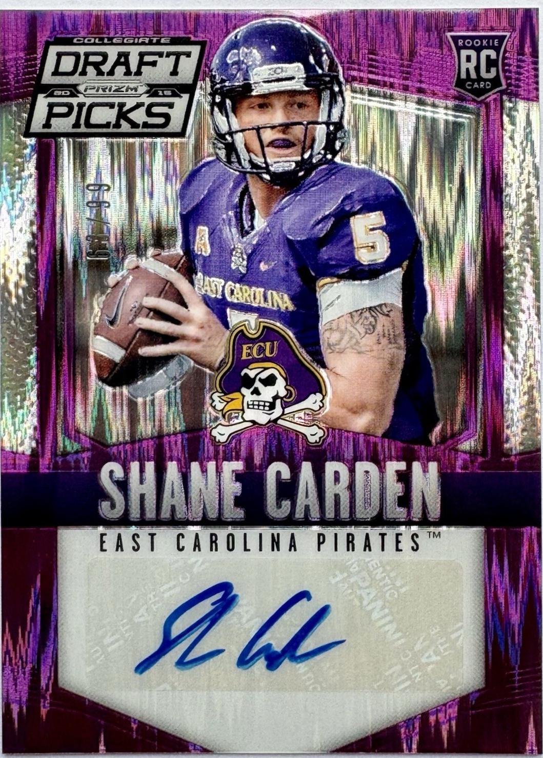 Shane Carden [Autograph Purple Flash Prizm] #139