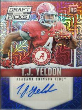 T.J. Yeldon [Autograph Red White and Blue Mojo Prizm] #144