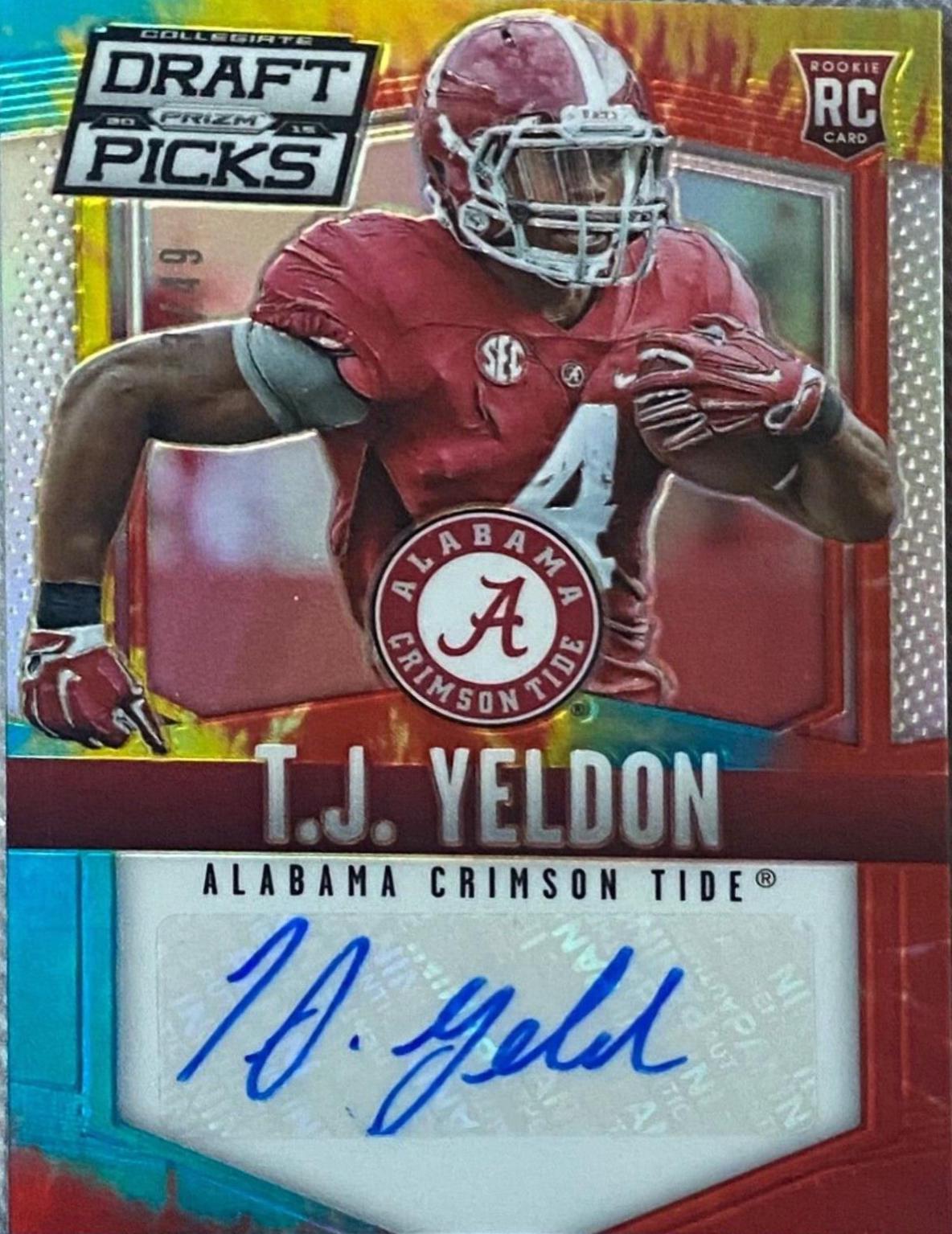 T.J. Yeldon [Autograph Tie Dyed Prizm] #144