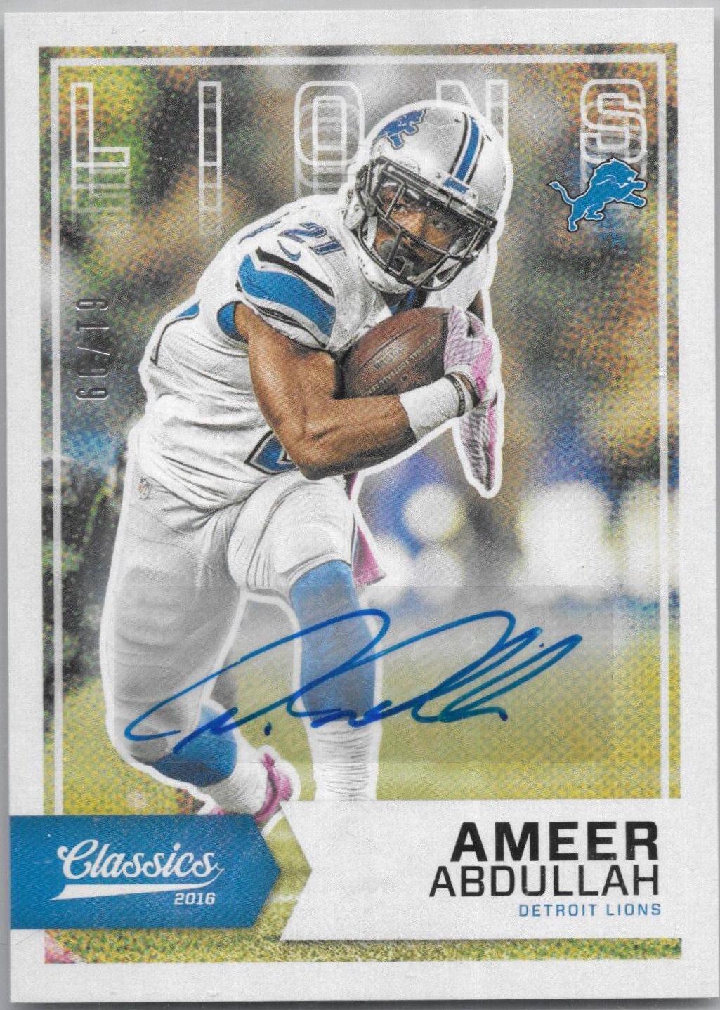 Ameer Abdullah [Autograph] #64