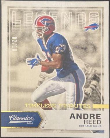Andre Reed [Timeless Tributes Gold] #118