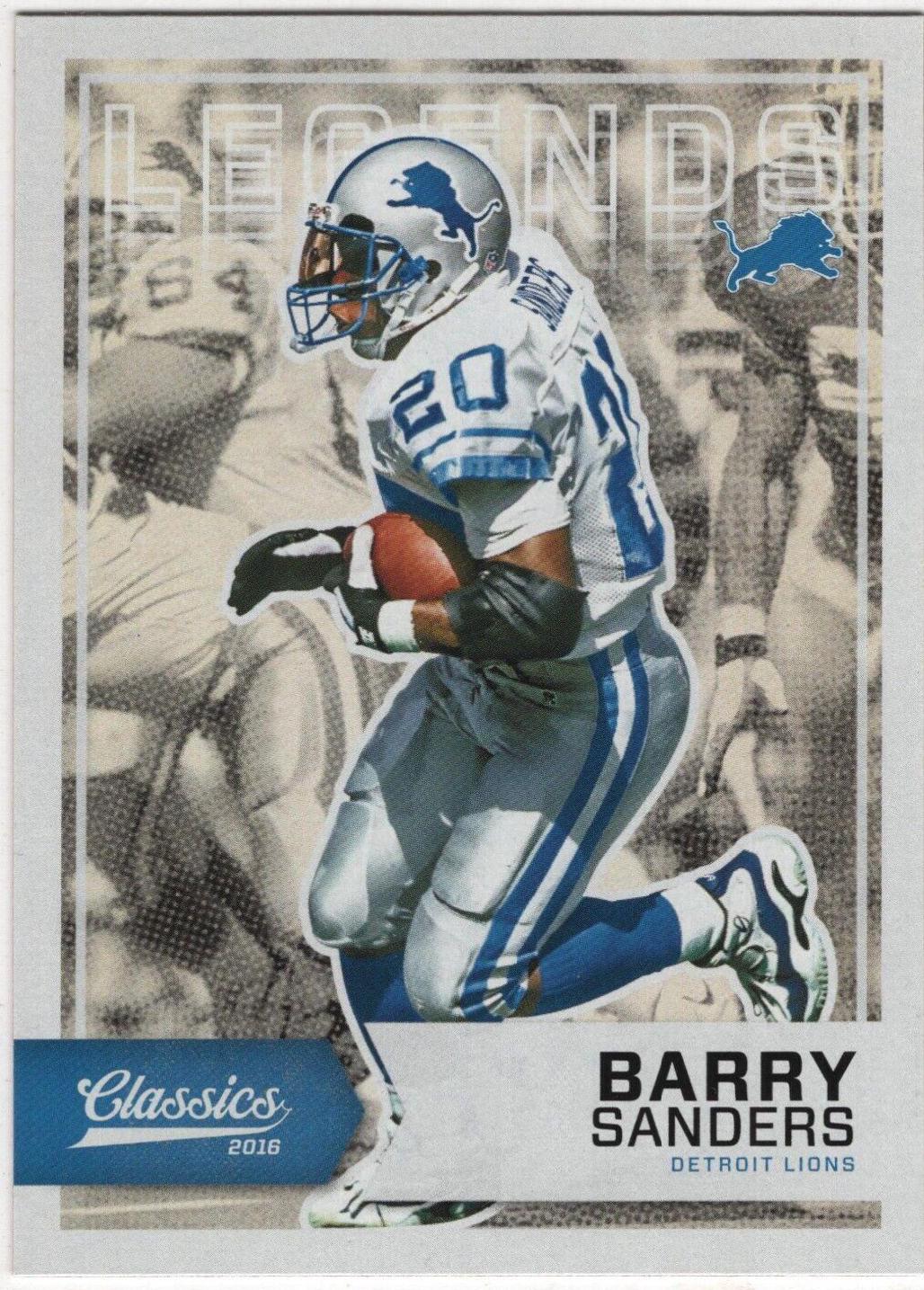 Barry Sanders [White Jersey Blank Back] #138