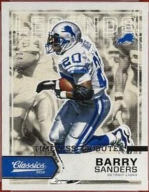Barry Sanders [White Jersey Timeless Tributes Silver] #138