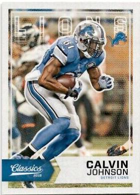Calvin Johnson [Blue Jersey Blank Back] #74