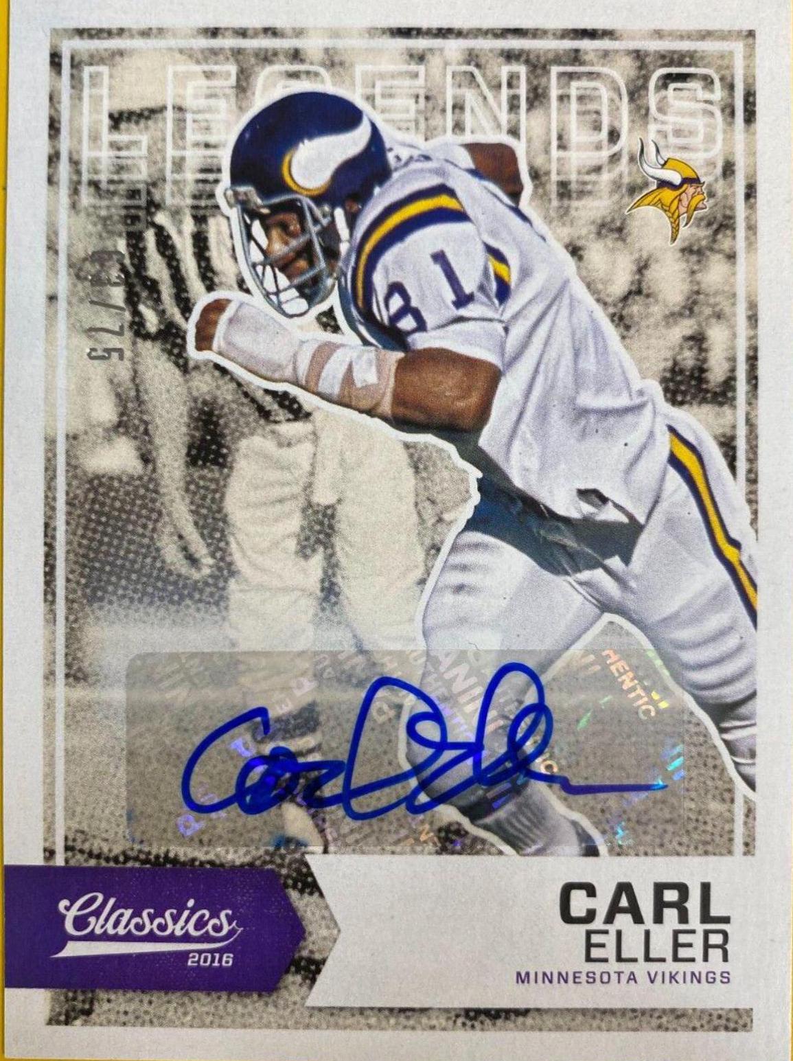 Carl Eller [Autograph] #110