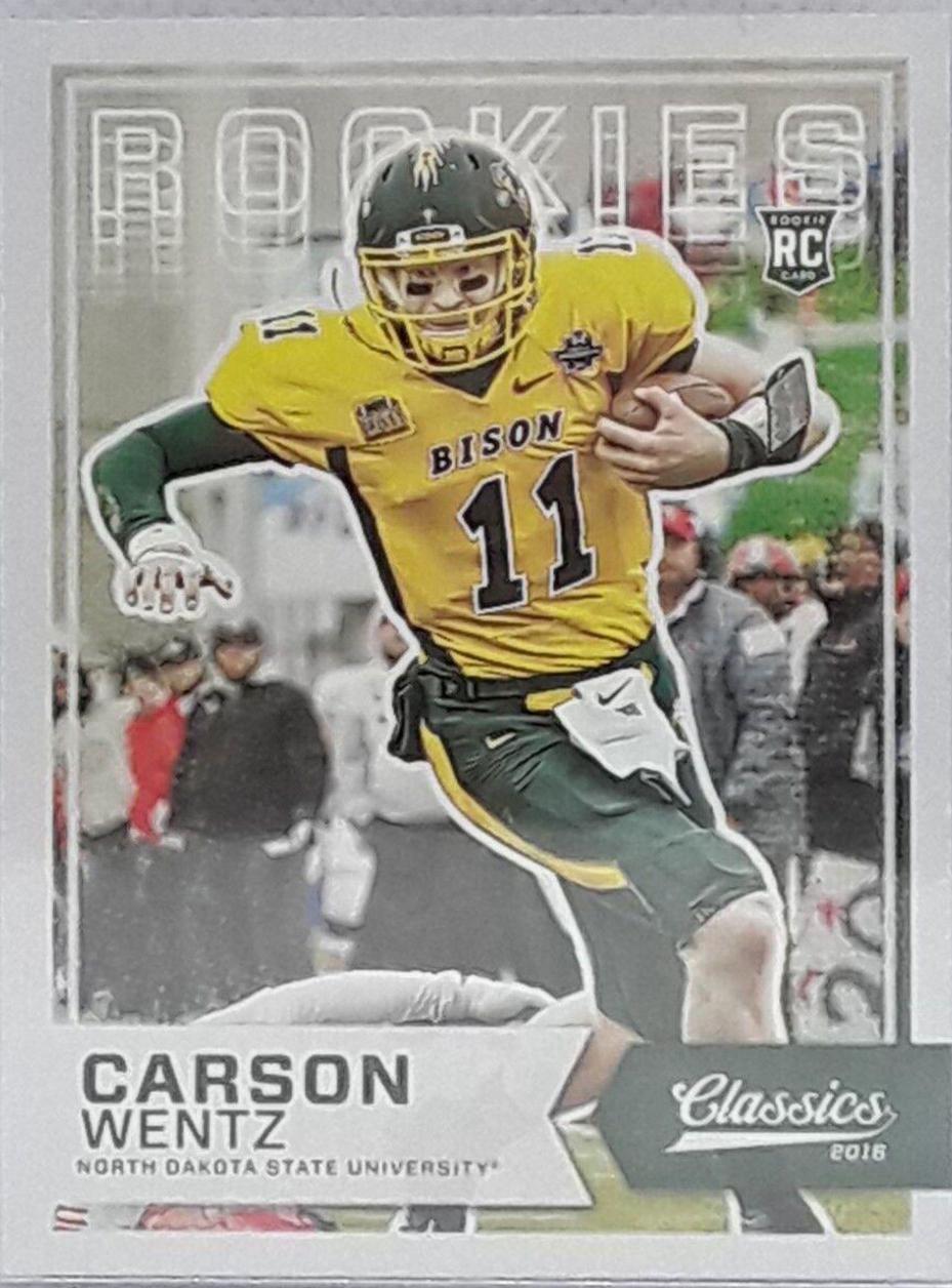 Carson Wentz [Yellow Jersey Red Back] #268