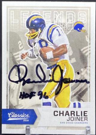 Charlie Joiner [Autograph] #140