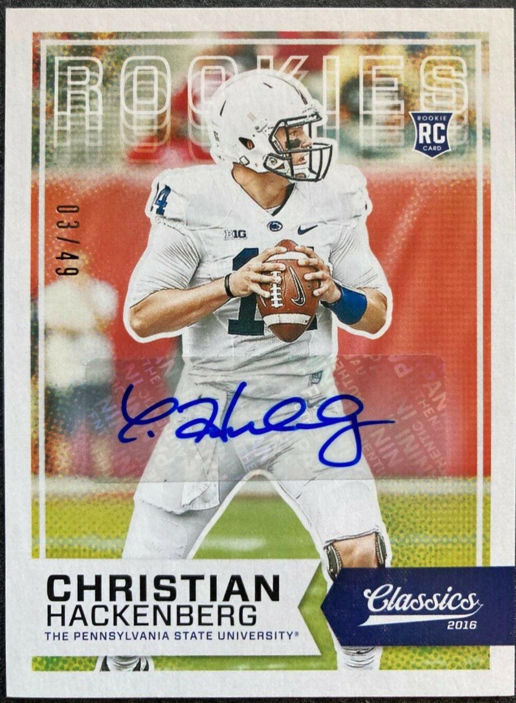Christian Hackenberg [Autograph] #278