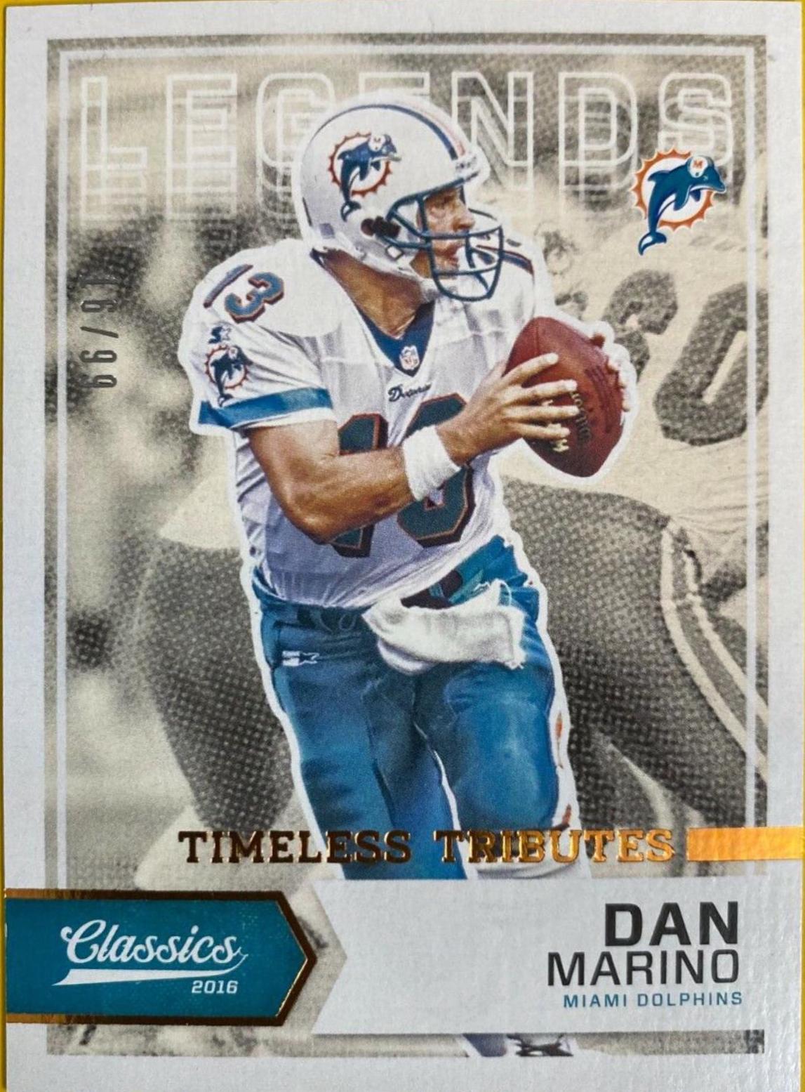 Dan Marino [White Jersey Timeless Tributes Bronze] #190