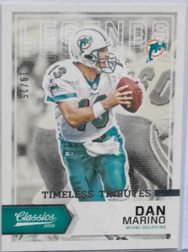Dan Marino [White Jersey Timeless Tributes Silver] #190