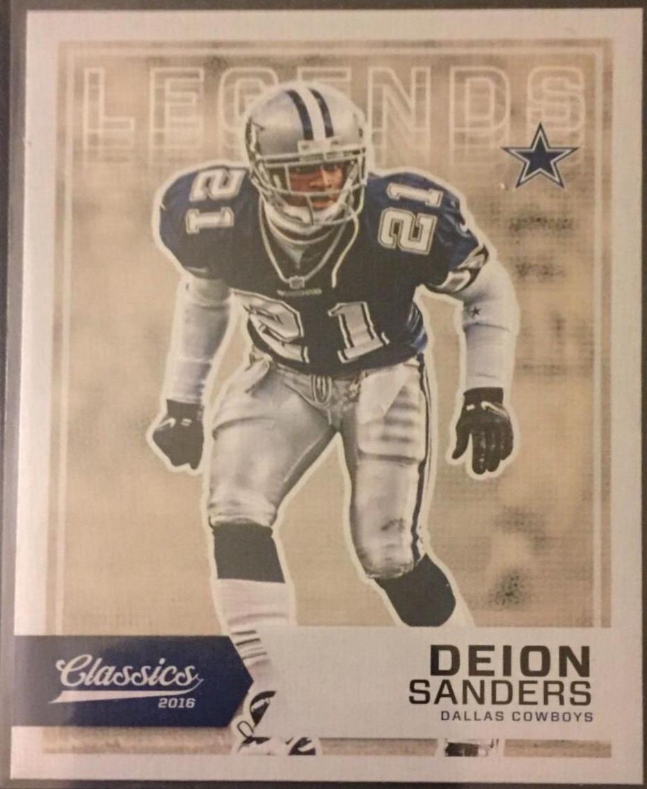 Deion Sanders [Blue Jersey] #112
