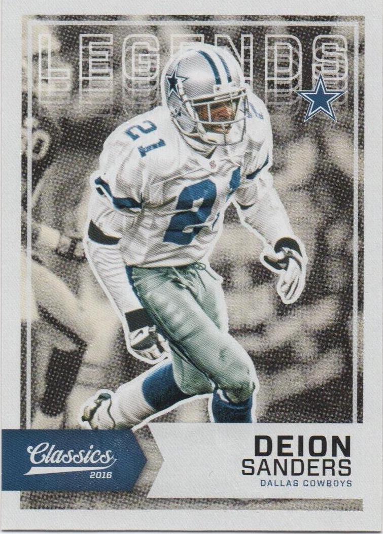 Deion Sanders [White Jersey Blue Back] #112