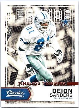 Deion Sanders [White Jersey Timeless Tributes Bronze] #112
