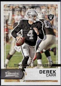 Derek Carr [Timeless Tributes Gold] #89