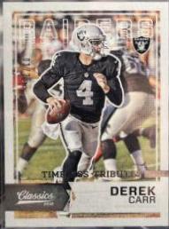 Derek Carr [Timeless Tributes Silver] #89