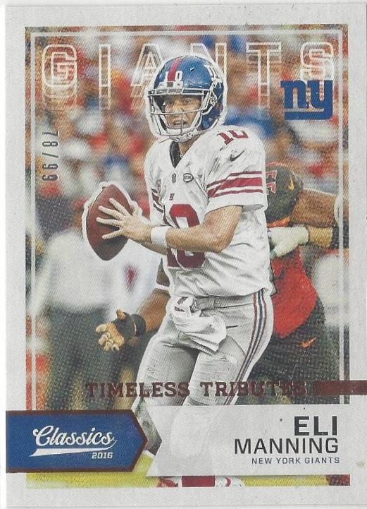 Eli Manning [Timeless Tributes Bronze] #58