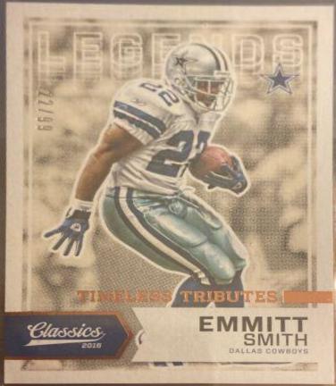 Emmitt Smith [White Jersey Timeless Tributes Bronze] #114